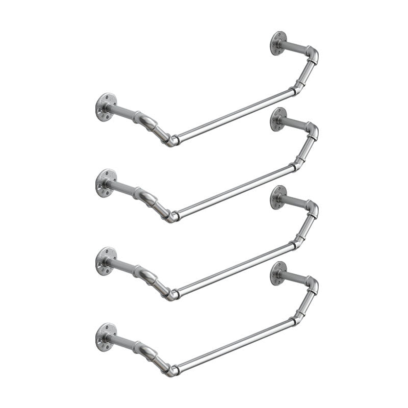 Industrial Coat Rack Irregular Shape Wall-Mounted Hanging Rail Entryway Kit