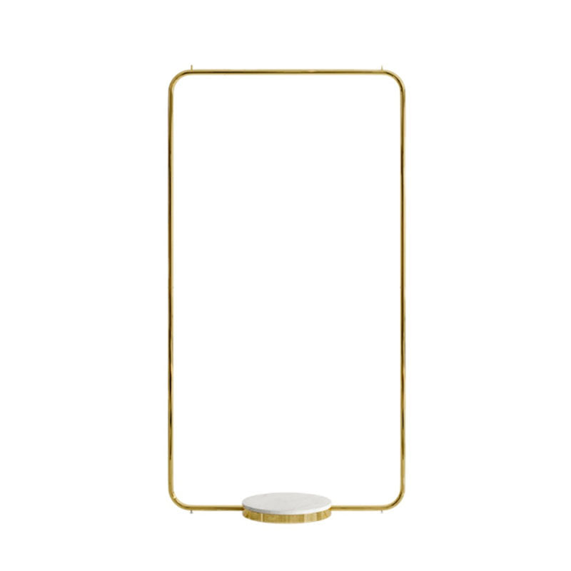 Leisure Metal Hall Tree Solid Color Stainless Steel Coat Rack