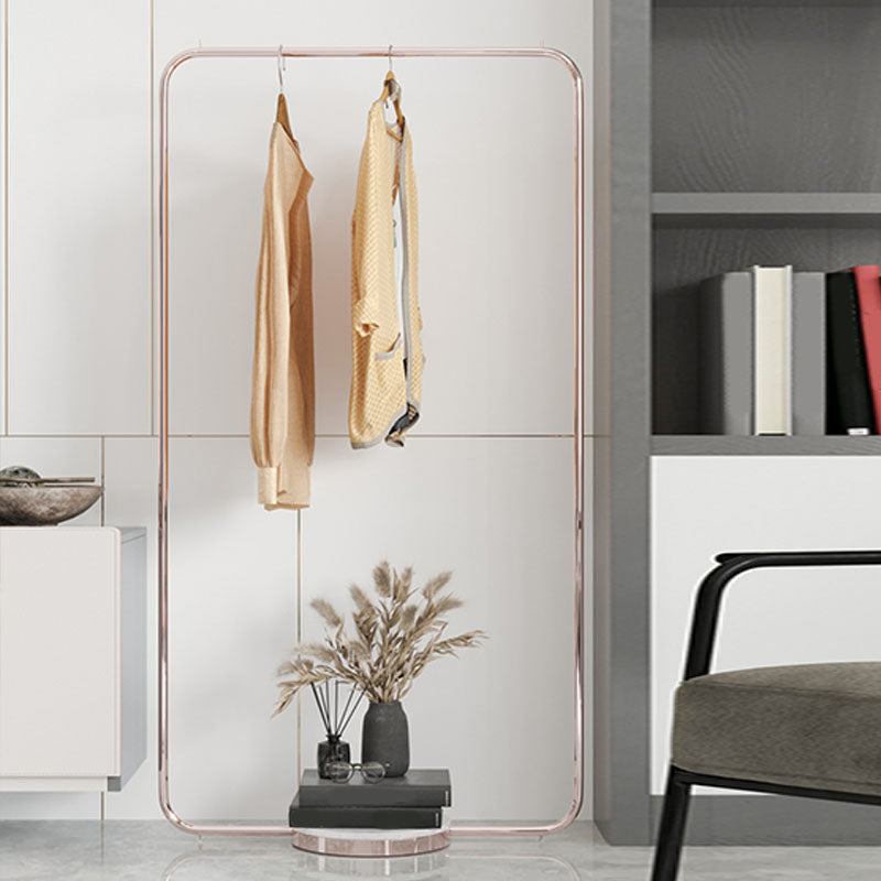 Leisure Metal Hall Tree Solid Color Stainless Steel Coat Rack