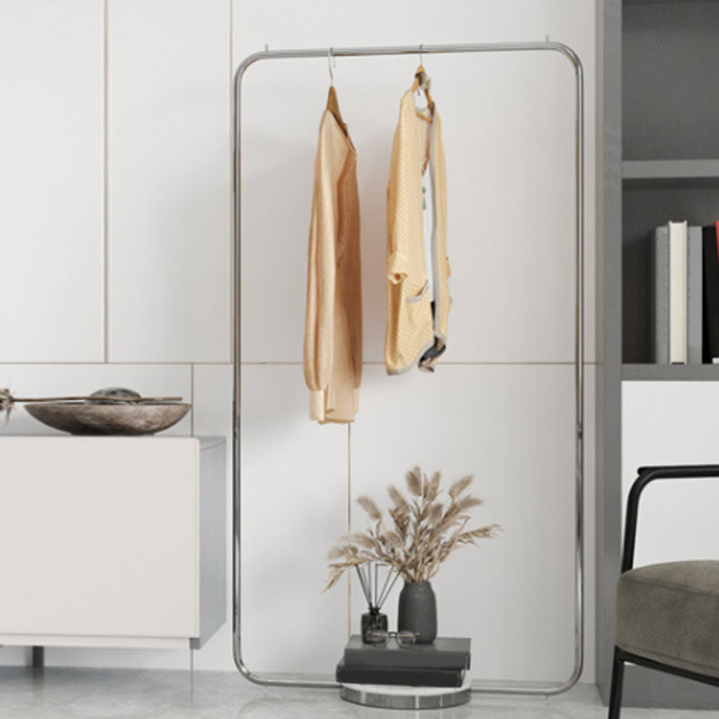 Leisure Metal Hall Tree Solid Color Stainless Steel Coat Rack