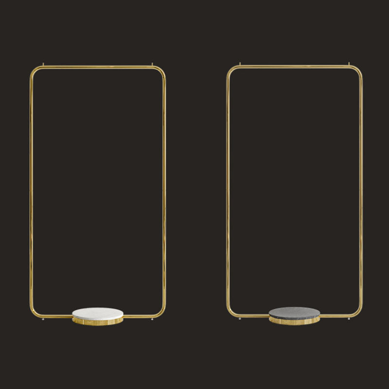 Leisure Metal Hall Tree Solid Color Stainless Steel Coat Rack