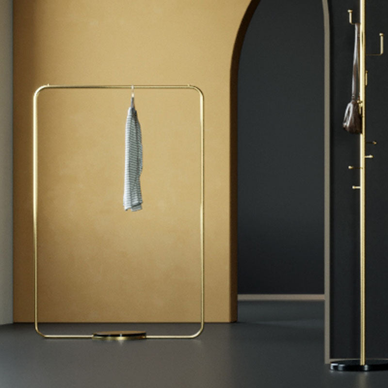 Leisure Metal Hall Tree Solid Color Stainless Steel Coat Rack