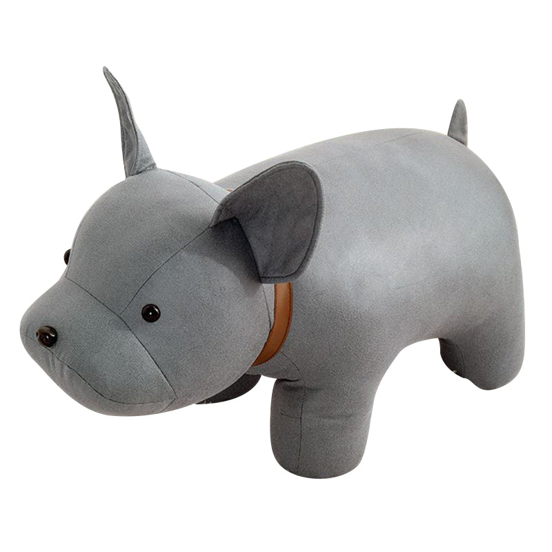 Fabric Pouf Solid Color Animal Shape Stain Resistant Modern Pouf Ottoman