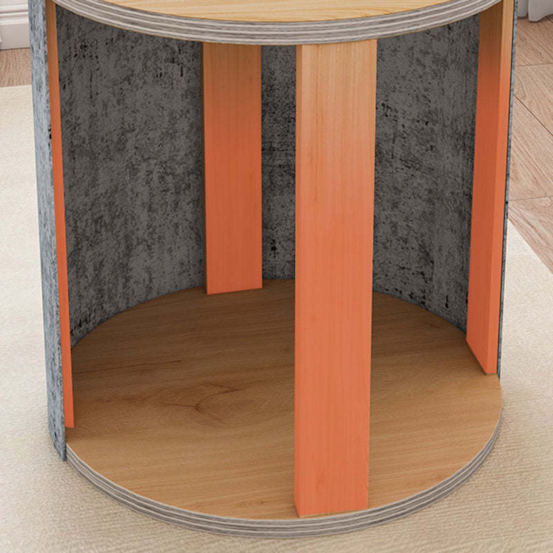 Velvet Ottoman Whole Colored Cylinder Shape Contemporary Scratch Resistant Pouf