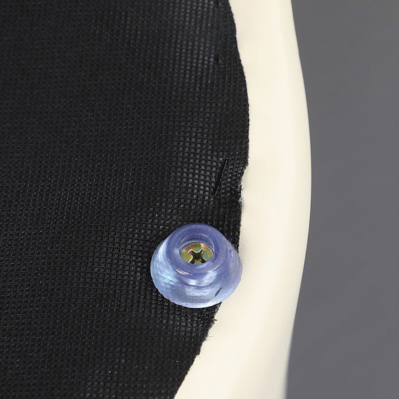 Contemporary Pouf Ottoman Genuine Leather Upholstered Solid Color Ottoman