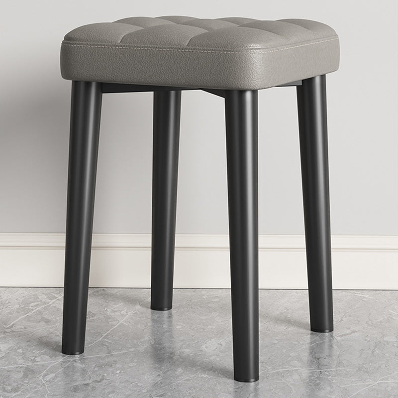 Water Resistant Ottoman Square Metal Frame Fabric Tufted Standard