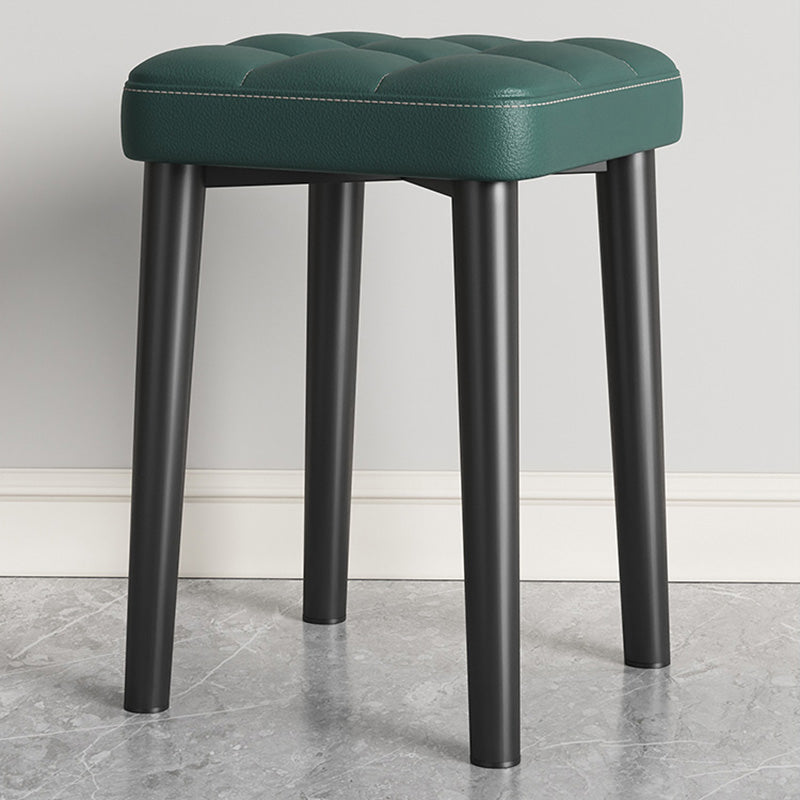 Water Resistant Ottoman Square Metal Frame Fabric Tufted Standard