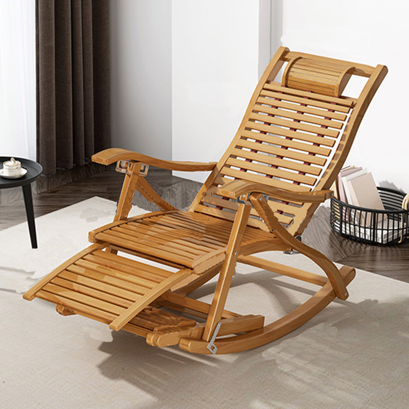Traditional Rocking Chair Solid Wood Plain Indoor Rocker Chair