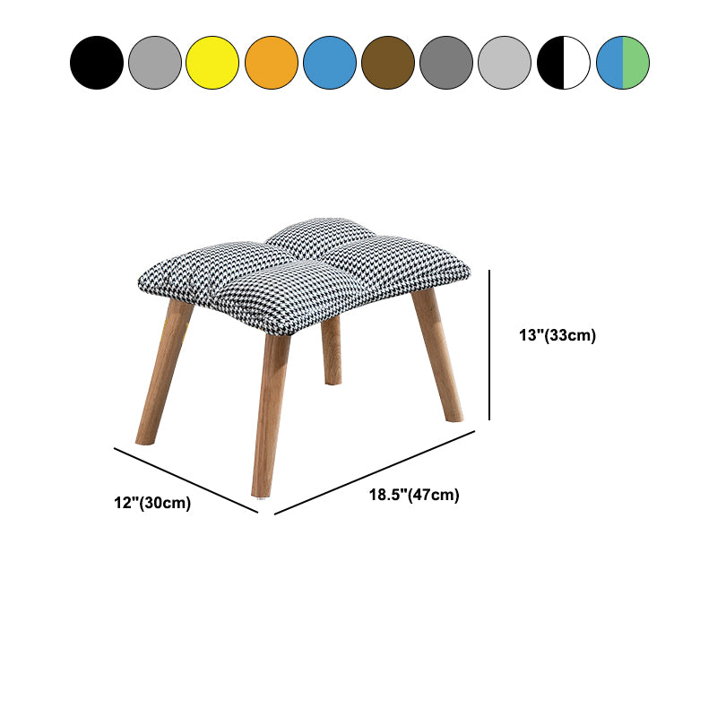 Fabric Rocking Chair Color Panel Contemporary Tufted Cushions Rocker Chair with Ottoman