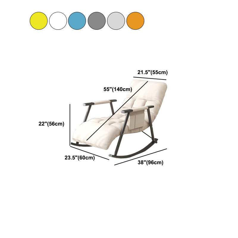 Modern Single Rocker Chair Simple Chair for Living Room and Bedroo
