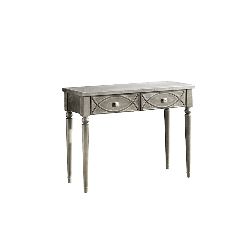 Oak Vanity Set with Stool Gray Vanity with Drawer and Mirror