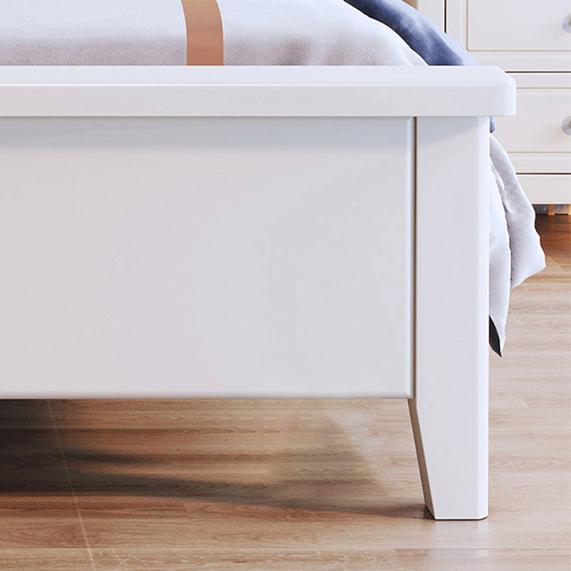 Modern Wood Standard Bed Bookcase Included Bed Frame with Headboard