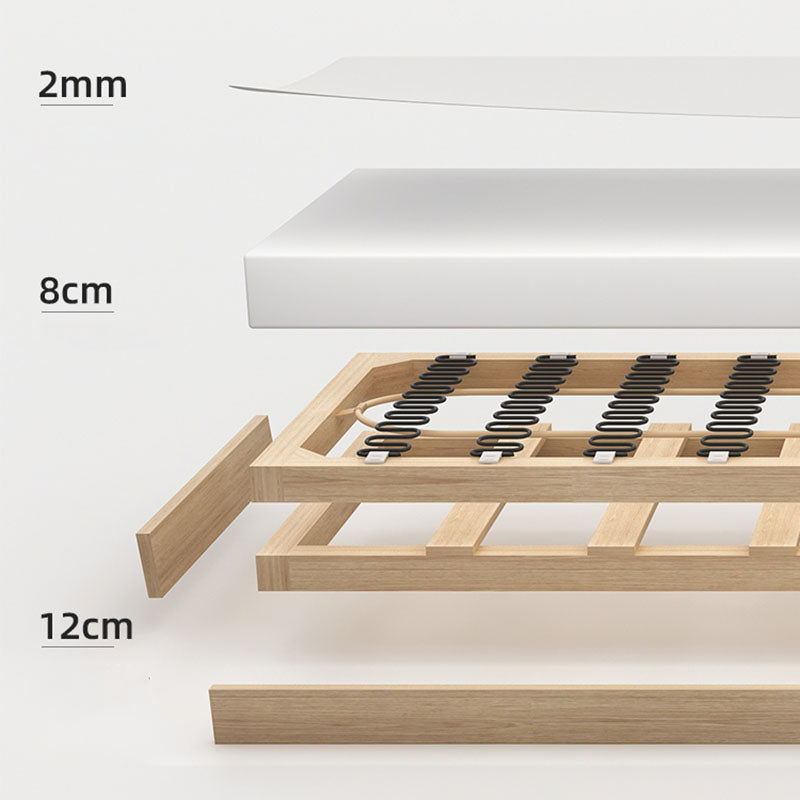 30.7" H Faux Leather Biscuit Back Armless Convertible Sleeper Sofa