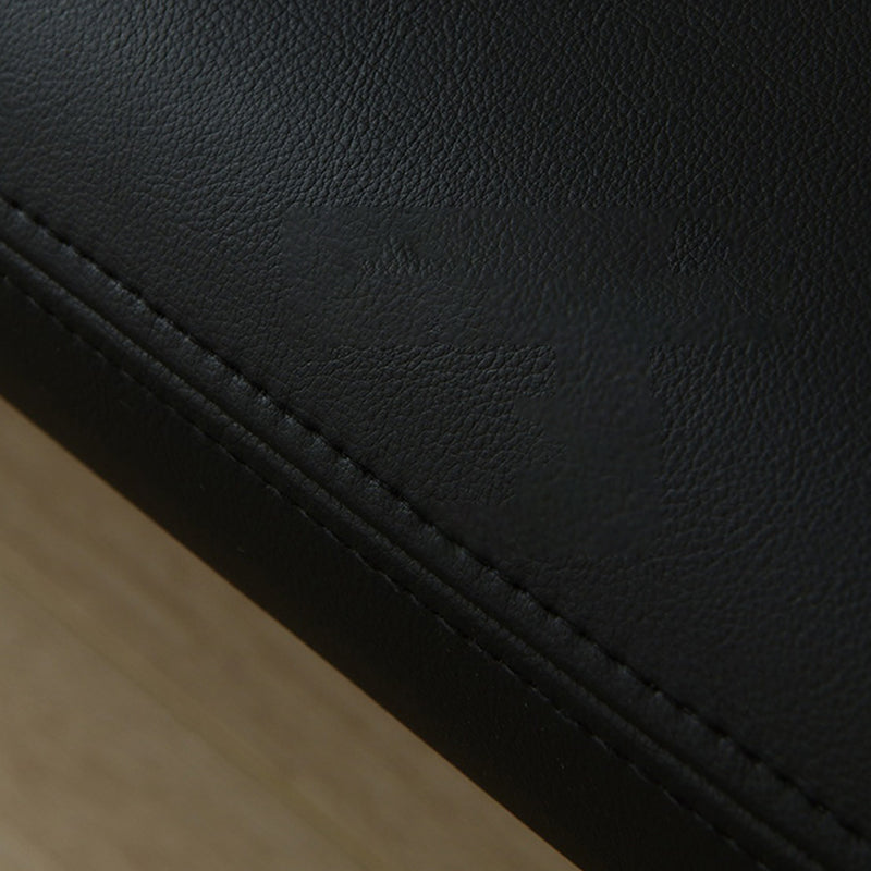 30.3" H Contemporary 2-seater Leather Armless Loveseat for Living Room