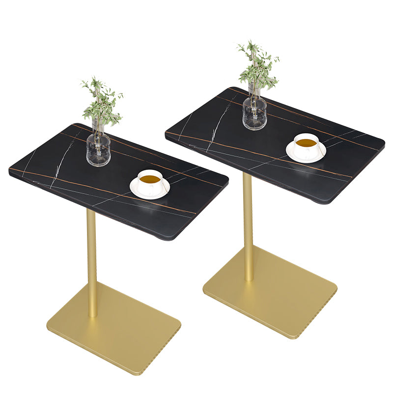 Modernistic Rectangular End Table Metal C Side Table for Bedside