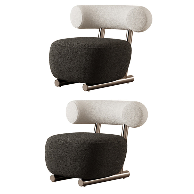 Wool Armless Chair with Tight Back 36.61" Wide Chair for Living Room