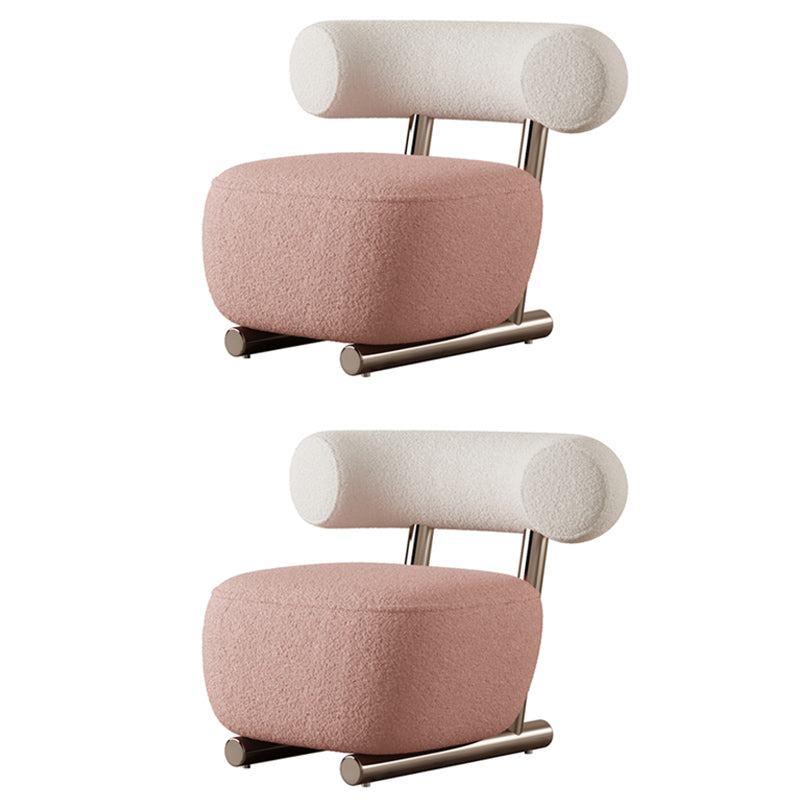 Wool Armless Chair with Tight Back 36.61" Wide Chair for Living Room