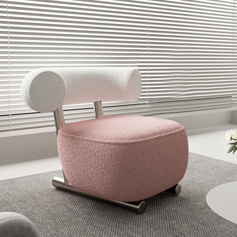 Wool Armless Chair with Tight Back 36.61" Wide Chair for Living Room