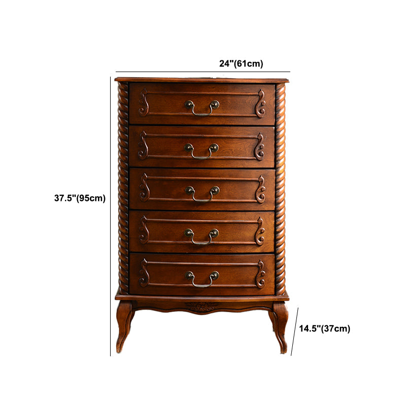 Traditional Dresser Solid Wood Storage Chest with 2/3/5 Drawers