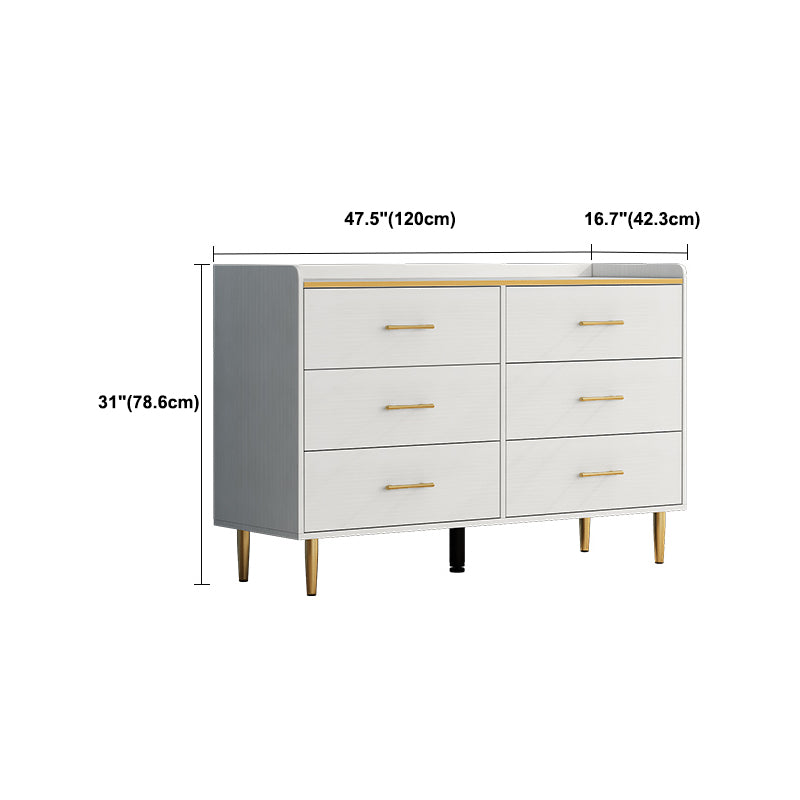 16.5-inch W Storage Chest Modern Storage Chest Dresser with 4/5/6 Drawers