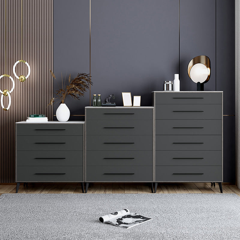 15.6-inch Width Storage Chest Ultra-Modern Dresser with 4/5/6 Drawers