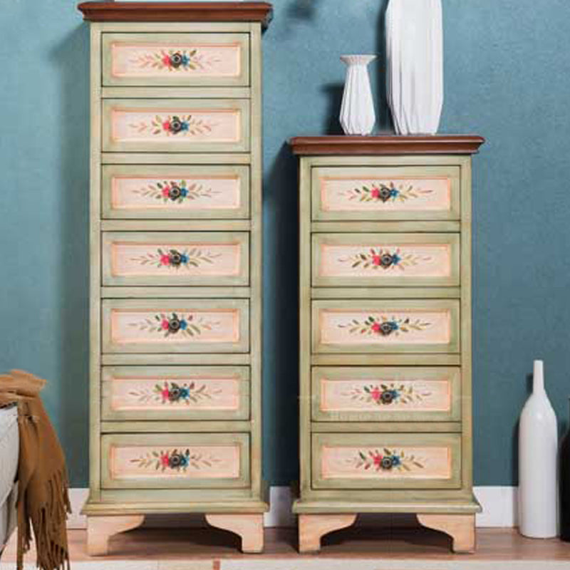 Solid Wood Dresser American Traditional Storage Chest with 5 / 7 Drawers