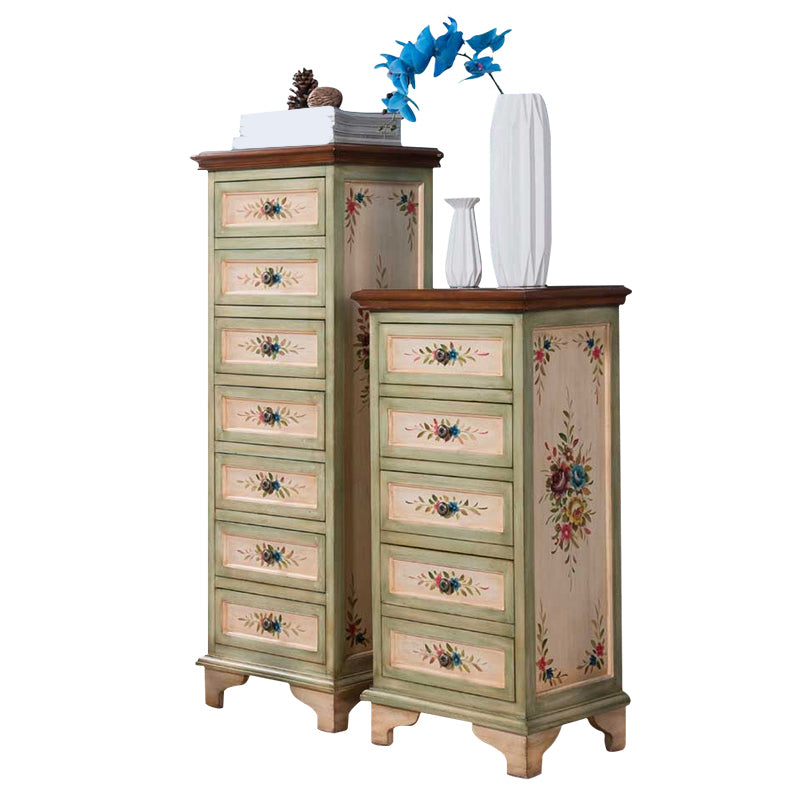 Solid Wood Dresser American Traditional Storage Chest with 5 / 7 Drawers