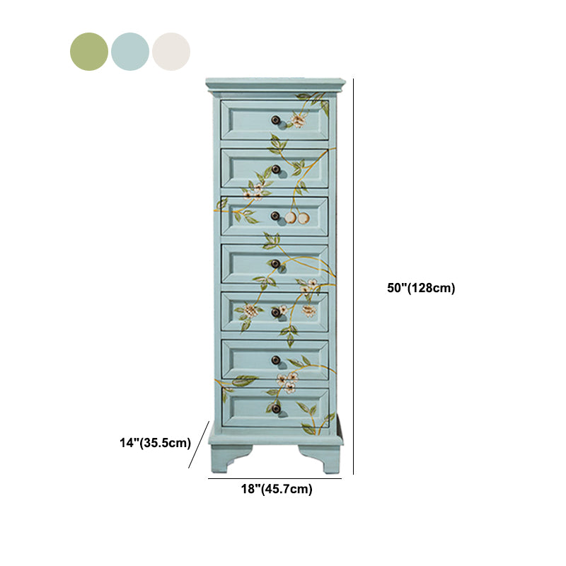 Solid Wood Dresser American Traditional Storage Chest with 5 / 7 Drawers