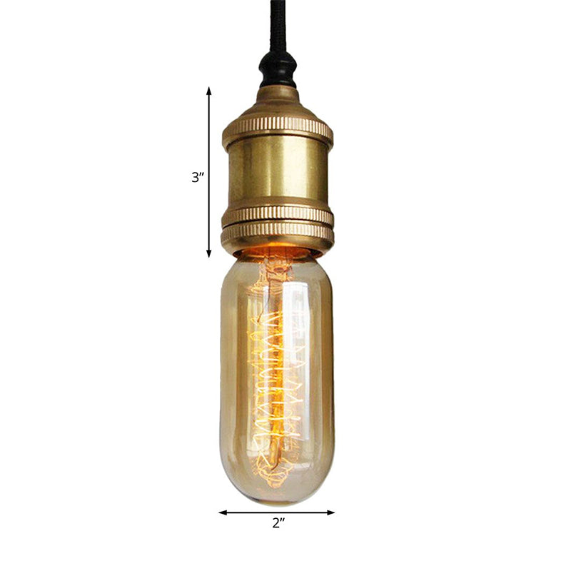 1 Éclairage de plafond de tête Élégant minimure de suspension métallique élégant avec cordon réglable en laiton