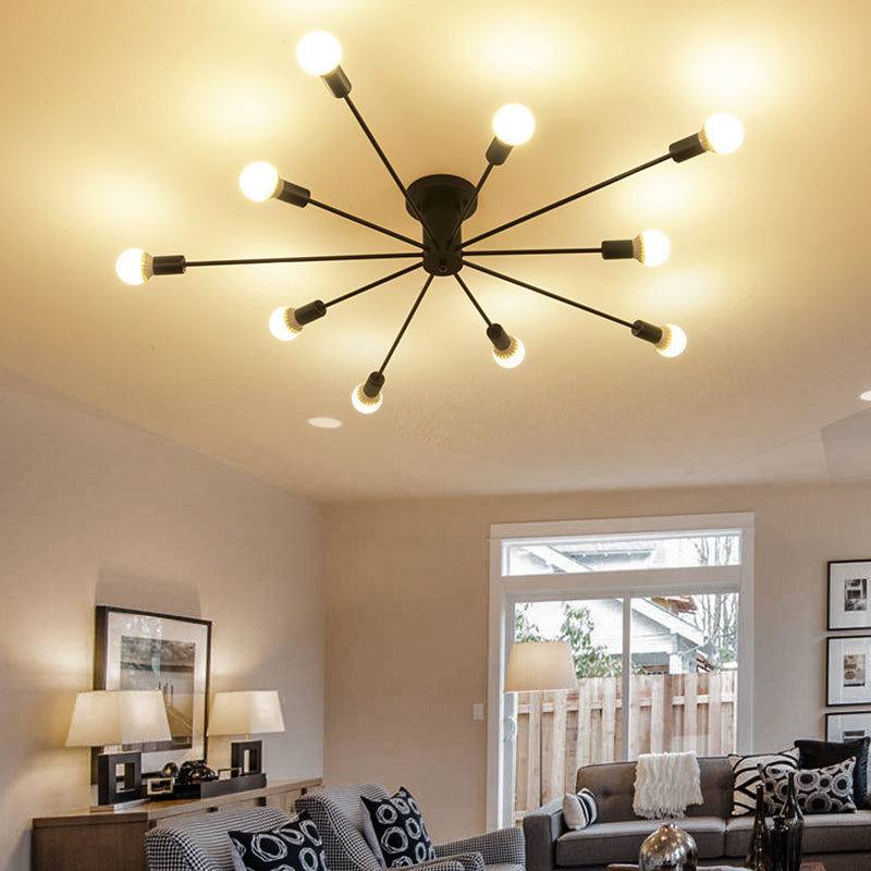 Contemporary Flush Mount Lighting Polish Finish Ceiling Light for Foyer