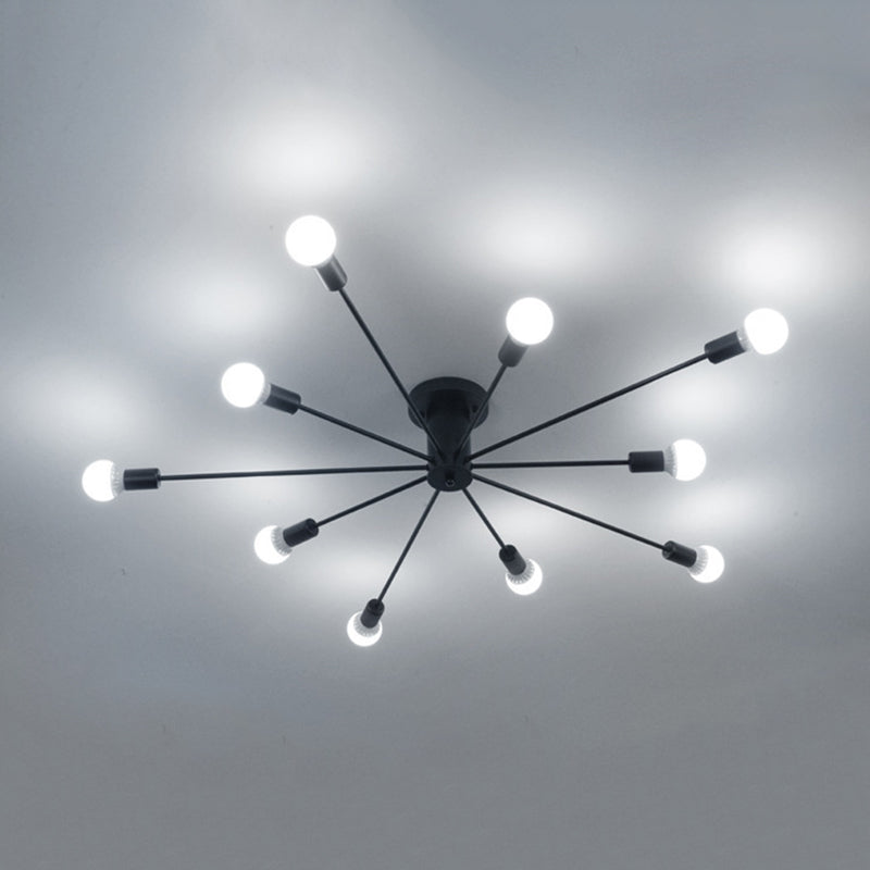 Contemporary Flush Mount Lighting Polish Finish Ceiling Light for Foyer