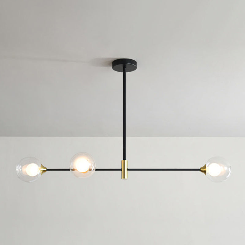 Modern Style Global Shape Island Lights Glass 3/4 Lights Pendant Light