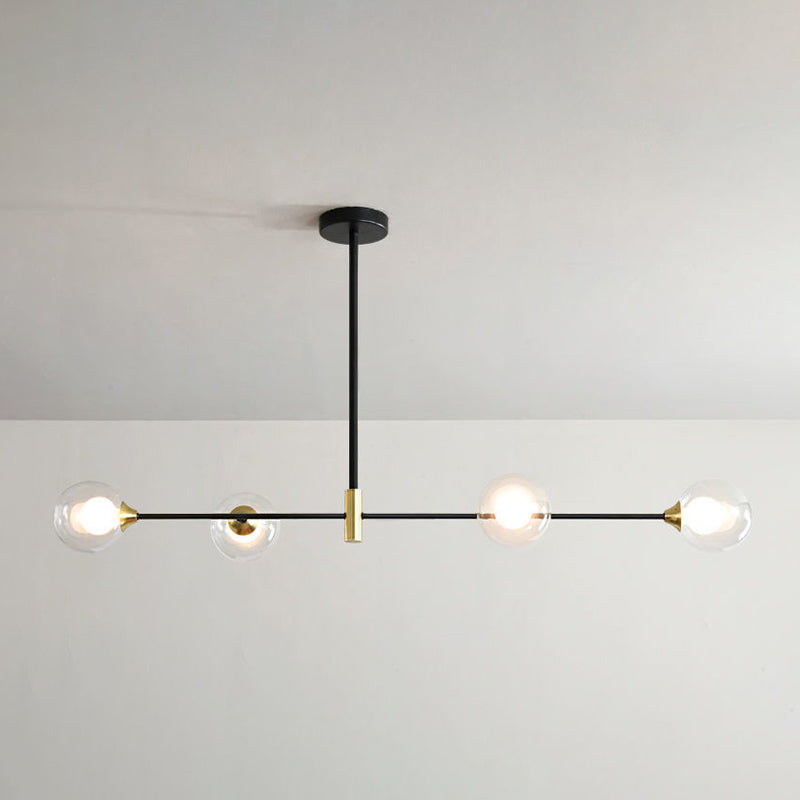 Modern Style Global Shape Island Lights Glass 3/4 Lights Pendant Light