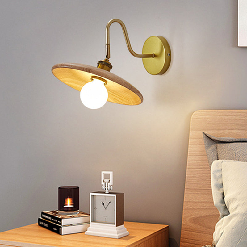 1 Light Hemisphere Shape Wall Light Sconce Modern Wall Light Fixture for Dining Room
