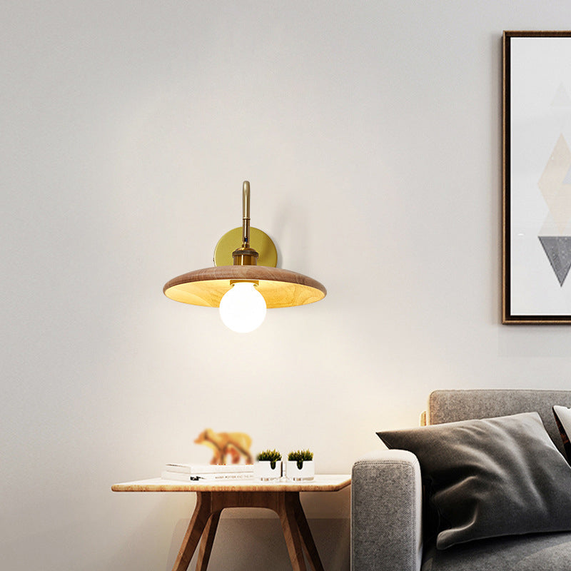 1 Light Hemisphere Shape Wall Light Sconce Modern Wall Light Fixture for Dining Room