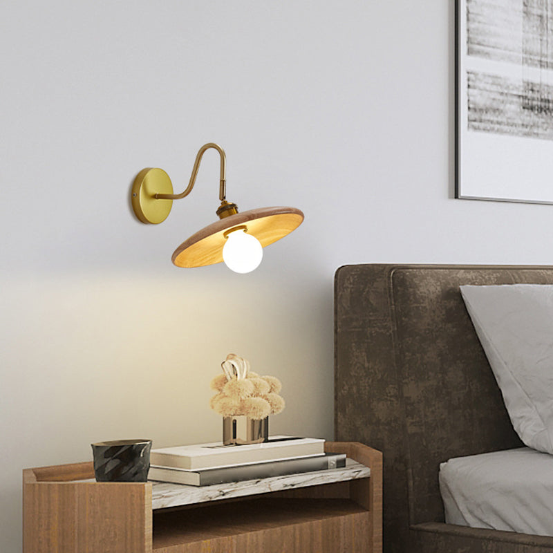 1 Light Hemisphere Shape Wall Light Sconce Modern Wall Light Fixture for Dining Room