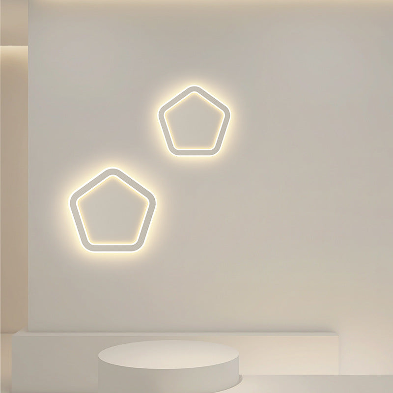 LED Wall Lamp 1-Light Simple Wall Mount Lamp with Acrylic Shade for Bedroom