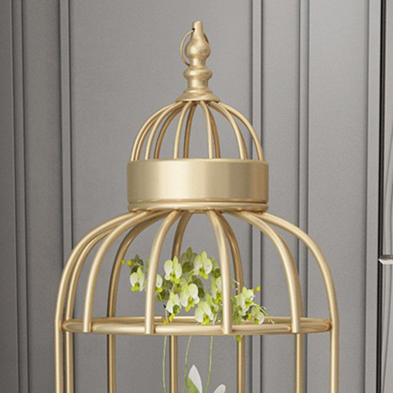 Glam Metal Shelf Bookcase Gold Vertical Bookcase Shelves Included