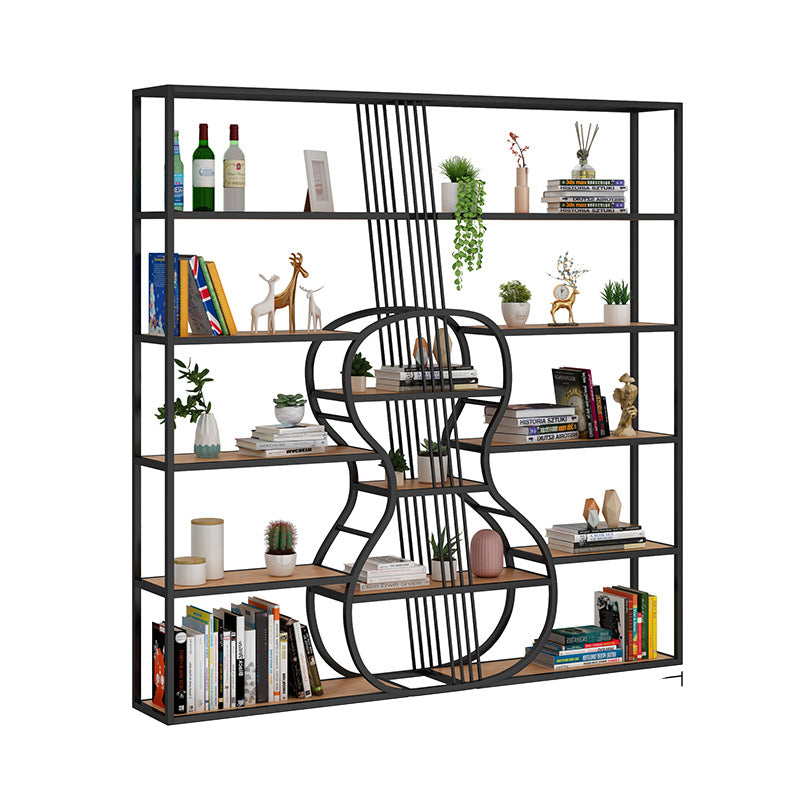 Glam Open Bookcase Bookshelf Shelves Included Bookcase with Rectangular Shelves 10.6" Wide