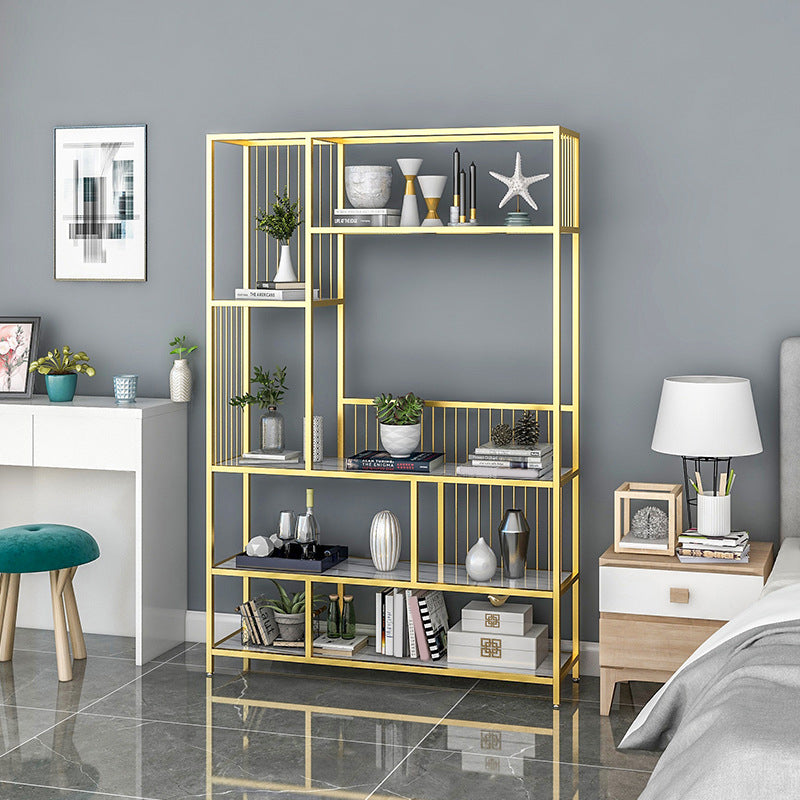 Open Back Shelf Bookcase 5 Levels with Rectangular Shelves Shelf 71" Tall