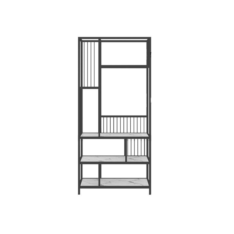 Open Back Shelf Bookcase 5 Levels with Rectangular Shelves Shelf 71" Tall