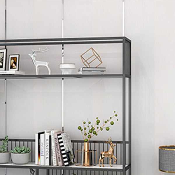 Open Back Shelf Bookcase 5 Levels with Rectangular Shelves Shelf 71" Tall