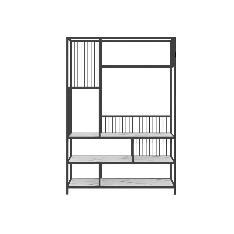 Open Back Shelf Bookcase 5 Levels with Rectangular Shelves Shelf 71" Tall