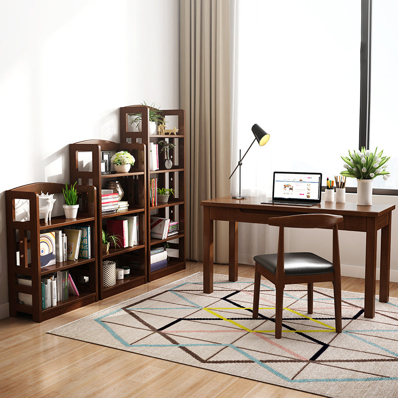 Modern Solid Wood Bookshelf Open Shelf Standard Bookshelf 62.2" H X 11" W