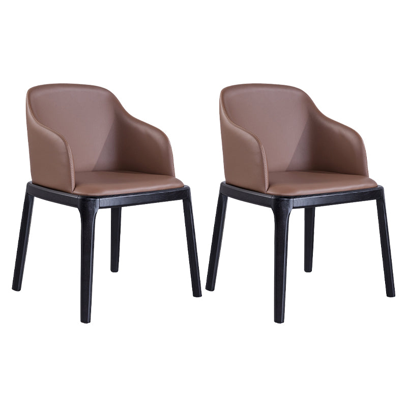 Solid Back Chair Wood Scandinavian Dining Kitchen Room Arm Chair