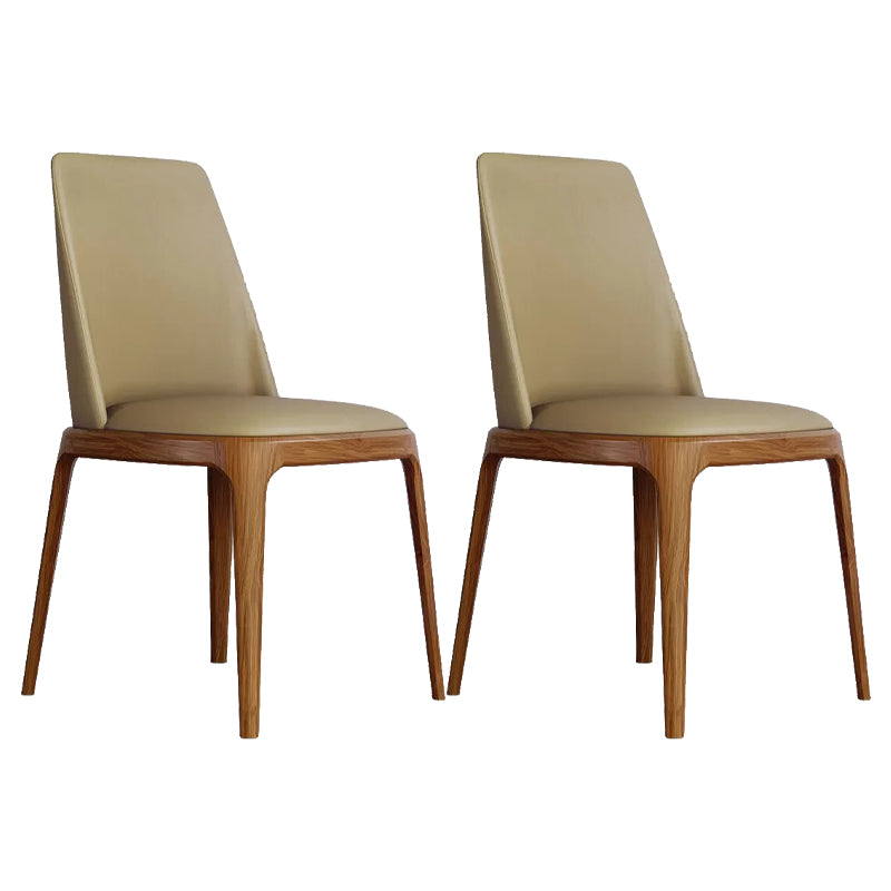 Solid Back Chair Wood Scandinavian Dining Kitchen Room Arm Chair