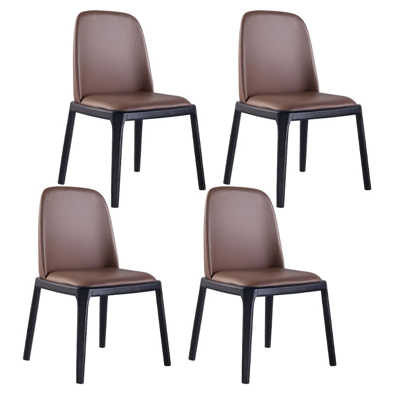 Solid Back Chair Wood Scandinavian Dining Kitchen Room Arm Chair