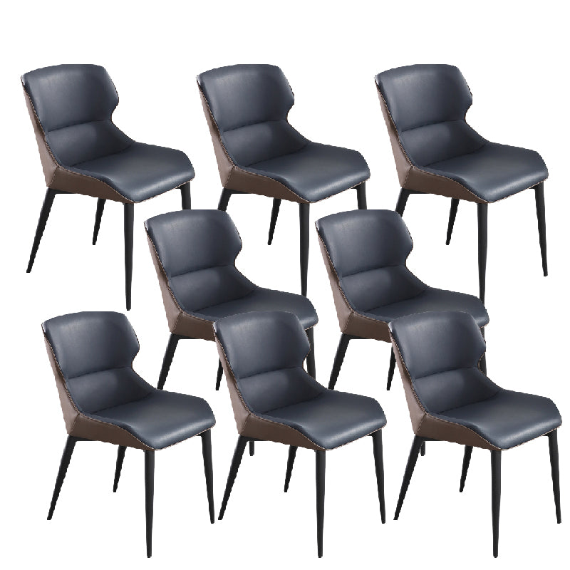 Contemporary Style Dining Chairs Arm Dining Chairs with Metal Legs for Kitchen