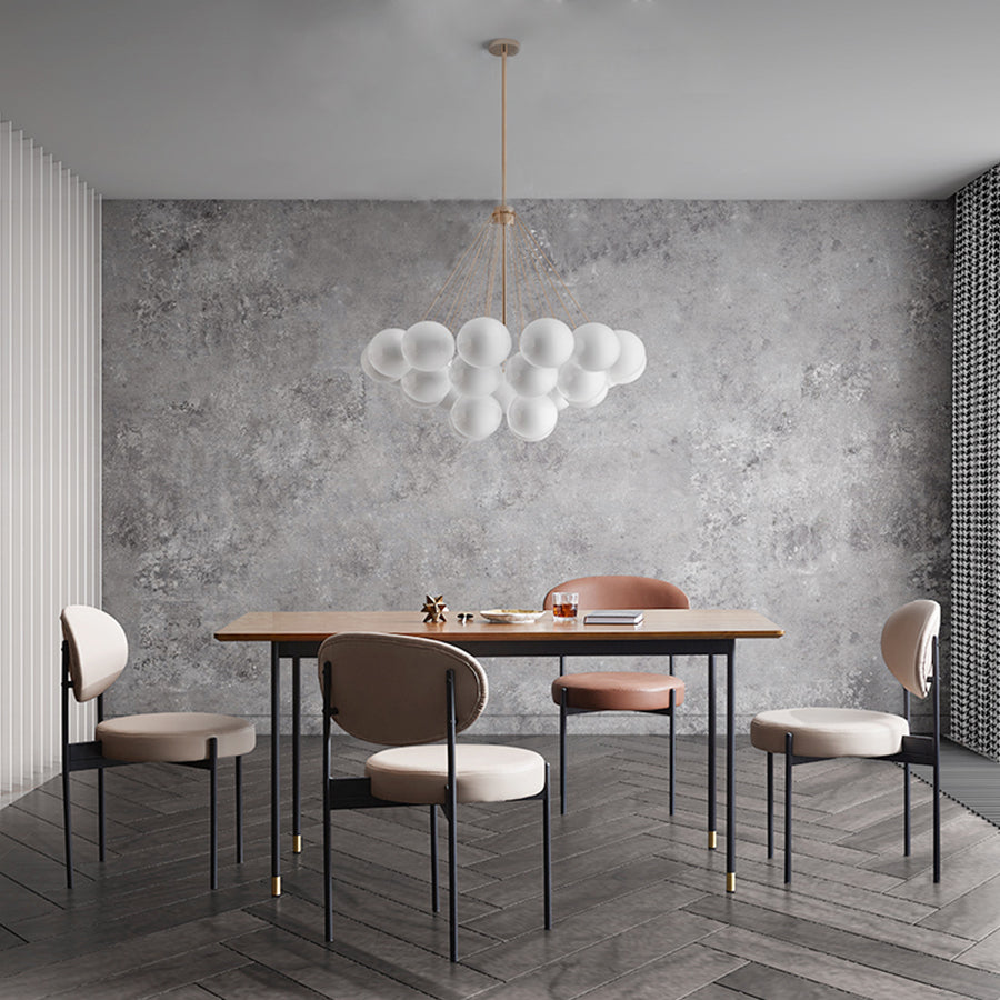 Industrial Armless Dining Chairs Open Back Dining Side Chair