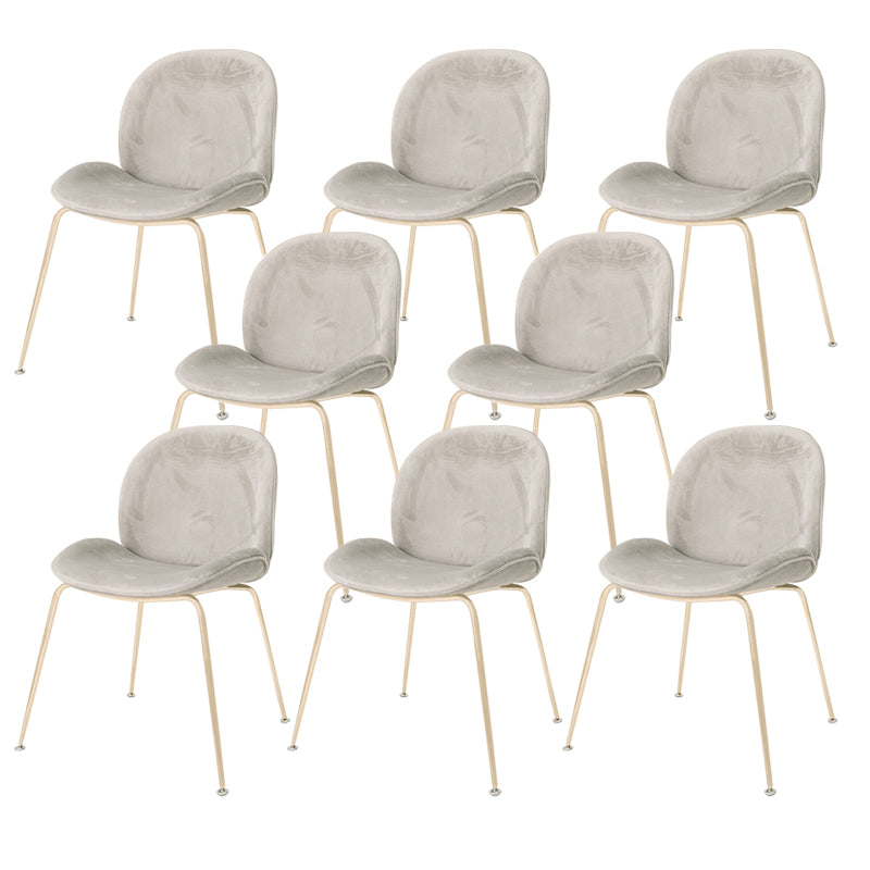 Glam Style Dining Chair Upholstered Dining Side Chair for Indoor